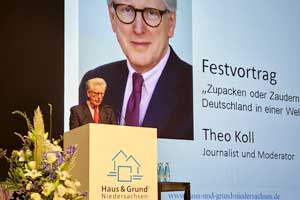Theo Koll bei seinem Festvortrag - Copyright Sylvia >Horst